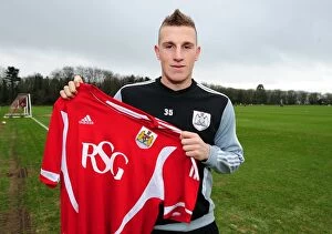 Images Dated 12th January 2012: Chris Wood: Bristol City's New Striker Gears Up for Action in Training