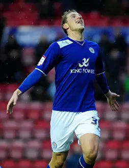 2012 Prints: Chris Wood's Hat-trick: Bristol City vs Leicester City, 12/01/2013