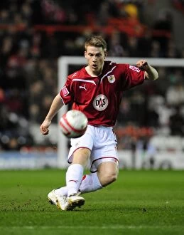 Images Dated 23rd March 2010: Christian Ribeiro in Action: Bristol City vs Barnsley, Championship Football Match (23/03/2010)