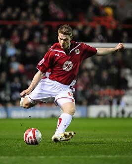 Images Dated 23rd March 2010: Christian Ribeiro in Action: Championship Clash between Bristol City and Barnsley (23/03/2010)