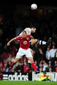 Bristol City V Preston North End Prints: Clash in the Air
