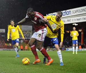 Bristol City V Coventry City Prints: Clash at Ashton Gate: Jay Emmanuel-Thomas vs Billy Daniels