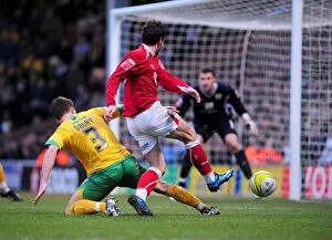 Images Dated 7th February 2009: The Clash of the Birds: Norwich City vs. Bristol City (Season 08-09)