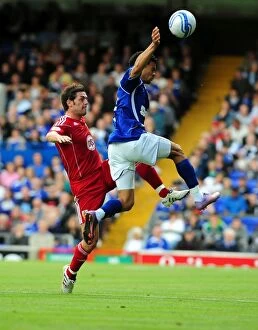 Images Dated 28th August 2010: Clash in the Championship: McAllister vs. Edwards - Ipswich v Bristol City, 2010