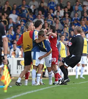 Framed Print : The Clash of Cities: Cardiff vs. Bristol City - A Football Rivalry (Season 08-09)