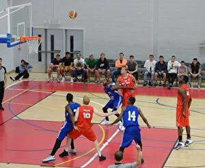 Images Dated 11th September 2014: Clash on the Court: Bristol Flyers vs. USA Select Team (11-09-2014)