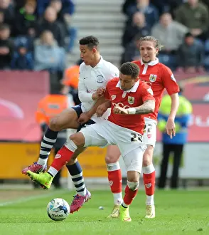 Clash at Deepdale: Preston's Callum Robinson Stops James Tavernier in His Tracks