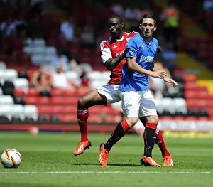 Bristol City V Glasgow Rangers Prints: A Clash of Forces: Jordan Wynter vs Nicky Clark - Bristol City vs Glasgow Rangers