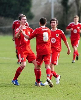 Images Dated 12th March 2011: Clash of the Next Gen: Bristol City Academy vs Portsmouth Academy - Season 10-11