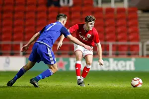 Bristol City V Cardiff City U18s Prints: Clash of the Harris Brothers: A Family Rivalry in FA Youth Cup at Ashton Gate