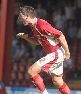 Images Dated 25th August 2007: A Clash of Loyalties: Bradley Orr Returns to Face His Former Team - Bristol City vs Scunthorpe
