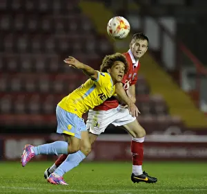 Bristol City U21s V Crystal Palace U21s Prints: Clash on the Pitch
