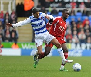 Images Dated 28th January 2012: The Clash Between the Royals and the Robins: Reading vs. Bristol City - Season 11-12