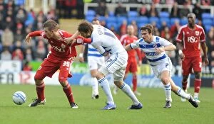 Images Dated 28th January 2012: The Clash Between the Royals and the Robins: Reading vs. Bristol City - Season 11-12