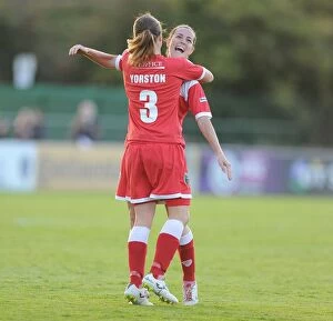 Images Dated 23rd August 2014: Clash at the Stadium: Bristol Academy vs. Everton Ladies, 23rd August 2014