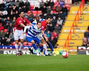 Images Dated 19th December 2009: Clash of Talents: Bristol City vs. Reading, 09-10 Season