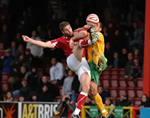 Bristol City V Norwich City Prints: Clash of Titans: Bristol City vs Norwich City (Season 08-09)