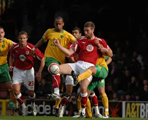 Bristol City V Norwich City Prints: Clash of Titans: Bristol City vs Norwich City (Season 08-09)