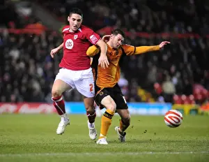 Framed Print : Clash of Titans: Bristol City vs. Wolverhampton Wanderers (Season 08-09) Framed Print : Clash of Titans: Bristol City vs. Wolverhampton Wanderers (Season 08-09)