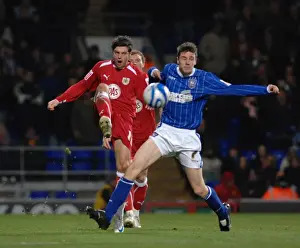 Framed Print : Clash of Titans: Ipswich Town vs. Bristol City (Season 08-09) Framed Print : Clash of Titans: Ipswich Town vs. Bristol City (Season 08-09)