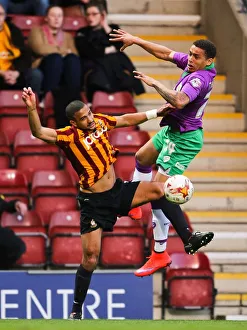 Bradford City V Bristol City (Promotion) Prints: Clash at Valley Parade: James Tavernier vs