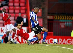 Bristol City v Sheffield Wednesday Collection: Clinton Morrison Scores for Sheffield Wednesday Against Bristol City in FA Cup Match at Ashton