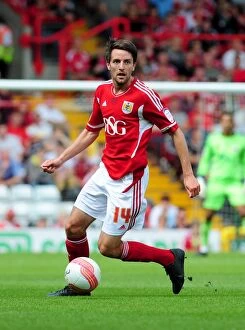 Images Dated 6th August 2011: Cole Skuse at Ashton Gate: Bristol City vs Ipswich Town Championship Clash (2011)