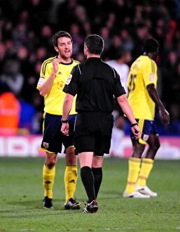 Images Dated 18th October 2011: Cole Skuse Protests to Referee during Crystal Palace vs. Bristol City Championship Match, 15/10/2011