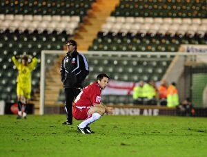 Images Dated 16th March 2010: Cole Skuse's Championship-Winning Moment: Celebrating Victory Over Plymouth Argyle (16-03-2010)