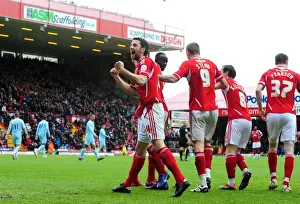 Bristol City V Coventry City Prints: Cole Skuse's Thrilling Goal Celebration: Bristol City vs