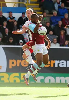 Burnley V Bristol City Prints: Controversial Moment: Andre Bikey's Unnoticed Handball in Burnley vs