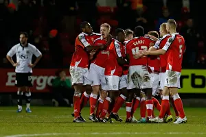 Crewe V Bristol City Prints: Crewe Alexandra Celebrate Jamie Ness's Goal Against Bristol City, 2014