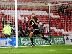 Framed Print : Danny Haynes Dramatic Late Equaliser: Nottingham Forest vs. Bristol City