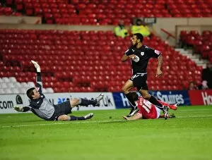 Images Dated 7th November 2009: Danny Haynes equalises late