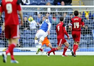 Images Dated 5th January 2013: Danny Murphy Scores First Goal for Blackburn Rovers Against Bristol City in FA Cup, 05-01-2013
