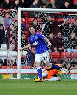 Images Dated 26th January 2013: Daryl Murphy's Stunner: The Opener in Ipswich Town's Victory over Bristol City, Championship 2013