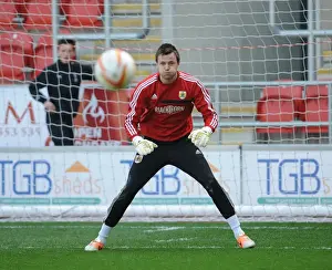 Rotherham United V Bristol City Prints: Dave Richards of Bristol City in Action against Rotherham United, March 2014