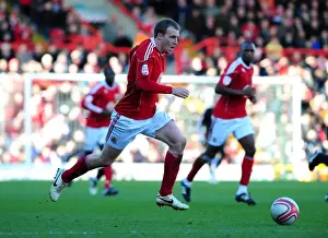 Bristol City V Scunthorpe United Prints: David Clarkson of Bristol City in Action Against Scunthorpe United