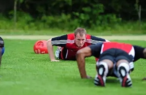 Pre-season Training Prints: David Clarkson of Bristol City: Intense Concentration in Pre-Season Training