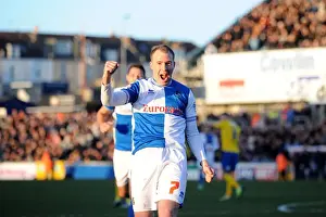 David Clarkson's Euphoric Goal Celebration for Bristol Rovers vs AFC Wimbledon (2013)