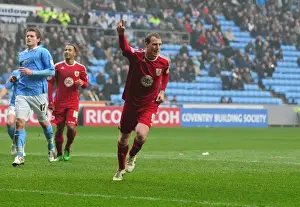 Coventry City V Bristol City Prints: David Clarkson's Goal Celebration: Coventry City vs