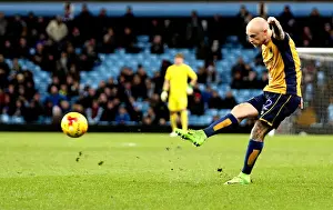 Aston Villa V Bristol City Prints: David Cotterill of Bristol City in Action Against Aston Villa at Villa Park, 2017