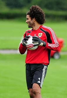 Images Dated 2nd August 2010: David James Begins New Journey at Bristol City: First Training Session
