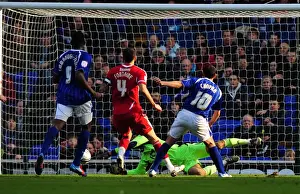 Ipswich Town V Bristol City Prints: David James Denies Chopra: A Football Rivalry Unfolds at Portman Road (03/03/2012)