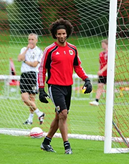David James First Day Of Training Prints: David James: Englands No. 1 Begins New Journey at Bristol City - First Training Day