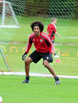 David James First Day Of Training Prints: David James: England's No. 1 Kicks Off New Career with Bristol City (First Training Day)