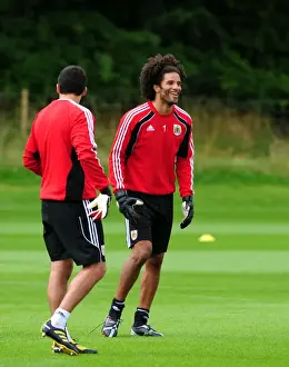 David James First Day Of Training Prints: David James: Englands Number One Begins New Journey at Bristol City - First Training Day