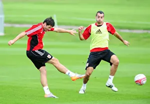 New Signing's Prints: David James Joins Bristol City: First Training Session - Season 10-11 (New Signing)