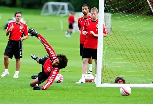 David James First Day Of Training Prints: David James Kicks Off New Beginning at Bristol City: First Training Session