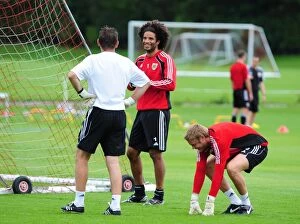 Images Dated 2nd August 2010: David James Kicks Off New Chapter at Bristol City: First Training Session